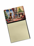 Bloodhound Cozy Christmas Watercolor Sticky Note Holder Refillable Dispenser Desk Accessory 3x3 Pad Gift