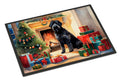 Bouvier des Flandres Cozy Christmas Doormat Indoor Outdoor 24H X 36W Front Door Mat Rugs for Entryway, Non Slip Washable Low Pile,