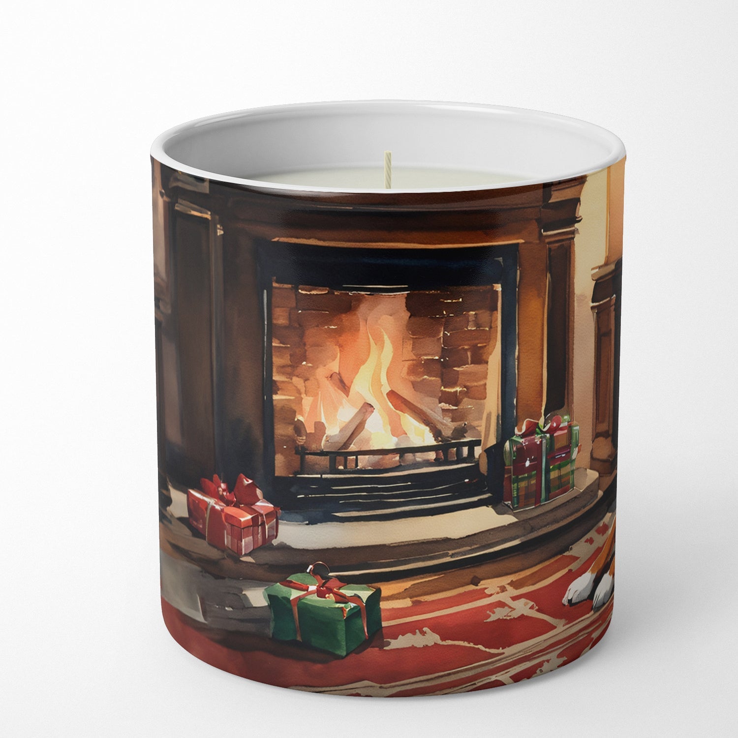 Boxer Cozy Christmas Decorative Soy Candle Nature Soy Wax Essential Oil Home Decor Ideal for Bedroom Kitchen Bath Office Gift, 10 oz