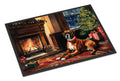 Boxer Cozy Christmas Doormat Indoor Outdoor 24H X 36W Front Door Mat Rugs for Entryway, Non Slip Washable Low Pile,