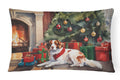 Brittany Cozy Christmas Decorative Throw Pillow 12x16 Indoor Outdoor Accent Cushion, Fabric Cover with Insert for Sofa, Bed, Porch & Living Room