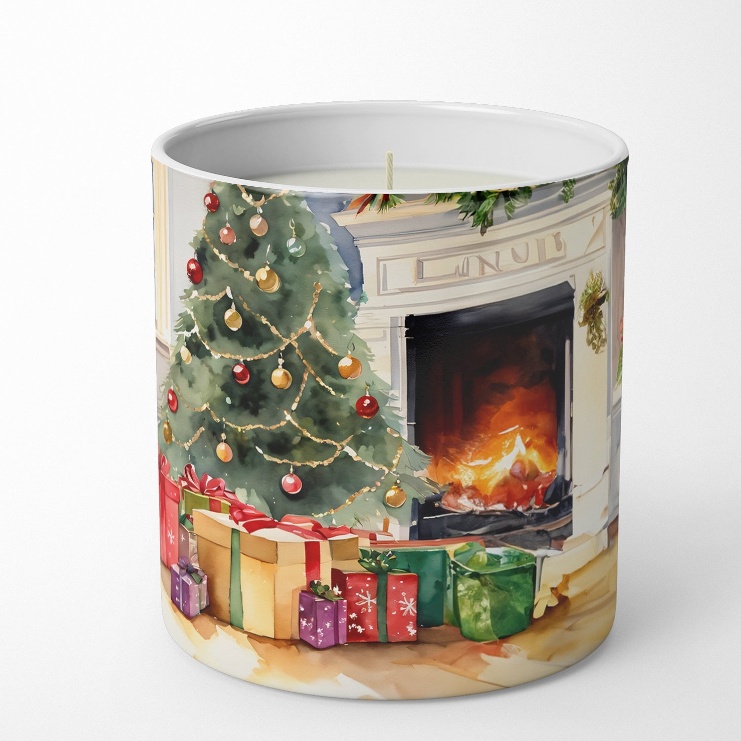 Brussels Griffon Cozy Christmas Decorative Soy Candle Nature Soy Wax Essential Oil Home Decor Ideal for Bedroom Kitchen Bath Office Gift, 10 oz