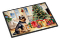 Brussels Griffon Cozy Christmas Doormat Indoor Outdoor 24H X 36W Front Door Mat Rugs for Entryway, Non Slip Washable Low Pile,