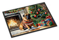 Bullmastiff Cozy Christmas Doormat Indoor Outdoor 24H X 36W Front Door Mat Rugs for Entryway, Non Slip Washable Low Pile,