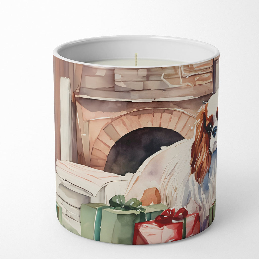 Cavalier Spaniel Cozy Christmas Decorative Soy Candle Nature Soy Wax Essential Oil Home Decor Ideal for Bedroom Kitchen Bath Office Gift, 10 oz