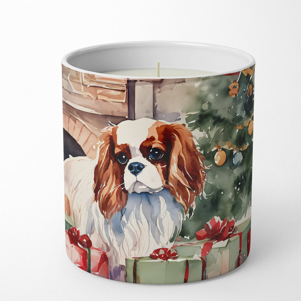 Cavalier Spaniel Cozy Christmas Decorative Soy Candle Nature Soy Wax Essential Oil Home Decor Ideal for Bedroom Kitchen Bath Office Gift, 10 oz