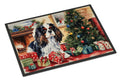 Cavalier Spaniel Cozy Christmas Doormat Indoor Outdoor 24H X 36W Front Door Mat Rugs for Entryway, Non Slip Washable Low Pile,