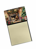 Chesapeake Bay Retriever Cozy Christmas Watercolor Sticky Note Holder Refillable Dispenser Desk Accessory 3x3 Pad Gift