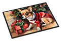 Chihuahua Cozy Christmas Doormat Indoor Outdoor 18H X 27W Front Door Mat Rugs for Entryway, Non Slip Washable