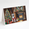 Chinese Crested Cozy Christmas Greeting Cards Pack of 8 Blank Cards with Envelopes Whimsical A7 Size 5x7