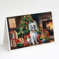 Chinese Crested Cozy Christmas Greeting Cards Pack of 8 Blank Cards with Envelopes Whimsical A7 Size 5x7