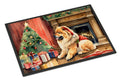 Chow Chow Cozy Christmas Doormat Indoor Outdoor 18H X 27W Front Door Mat Rugs for Entryway, Non Slip Washable
