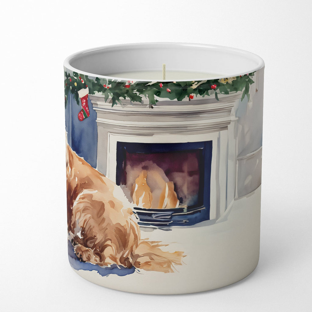 Cocker Spaniel Cozy Christmas Decorative Soy Candle Nature Soy Wax Essential Oil Home Decor Ideal for Bedroom Kitchen Bath Office Gift, 10 oz