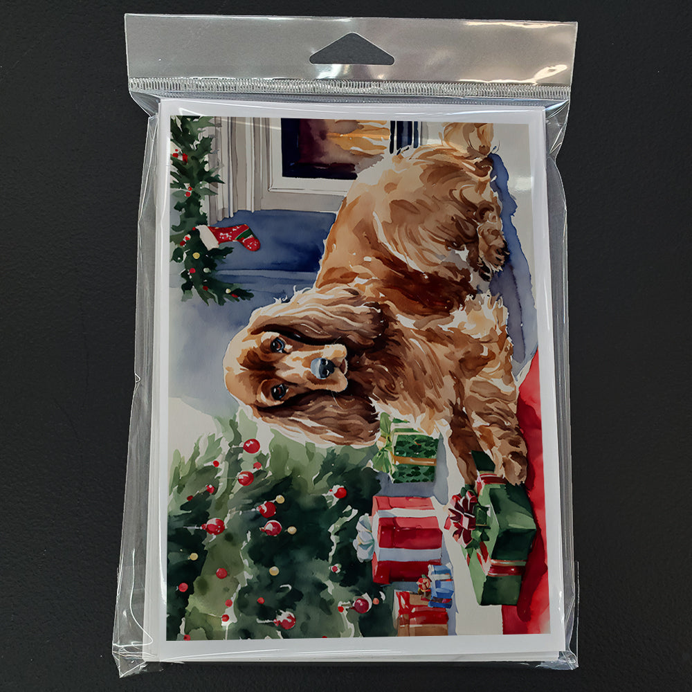 Cocker Spaniel Cozy Christmas Greeting Cards Pack of 8 Blank Cards with Envelopes Whimsical A7 Size 5x7