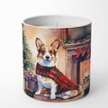 Corgi Cozy Christmas Decorative Soy Candle Nature Soy Wax Essential Oil Home Decor Ideal for Bedroom Kitchen Bath Office Gift, 10 oz