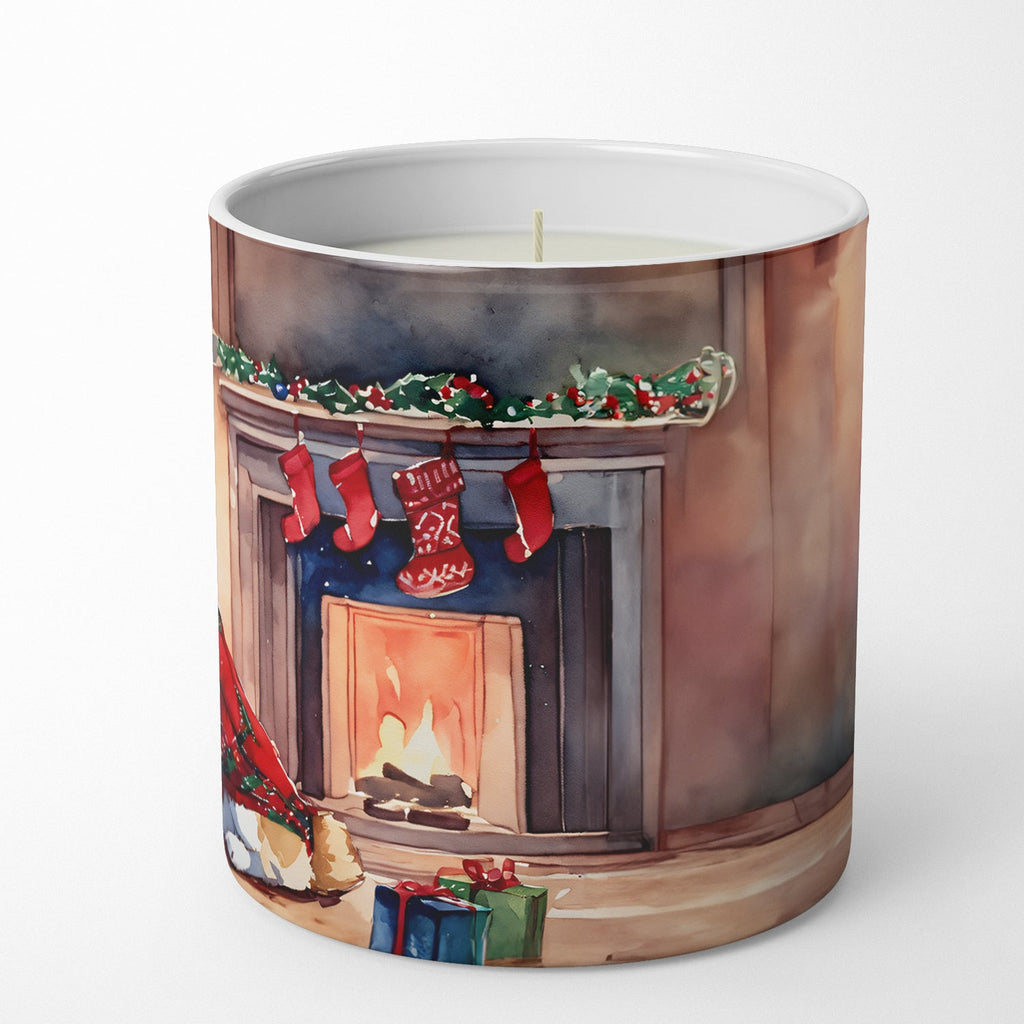 Corgi Cozy Christmas Decorative Soy Candle Nature Soy Wax Essential Oil Home Decor Ideal for Bedroom Kitchen Bath Office Gift, 10 oz