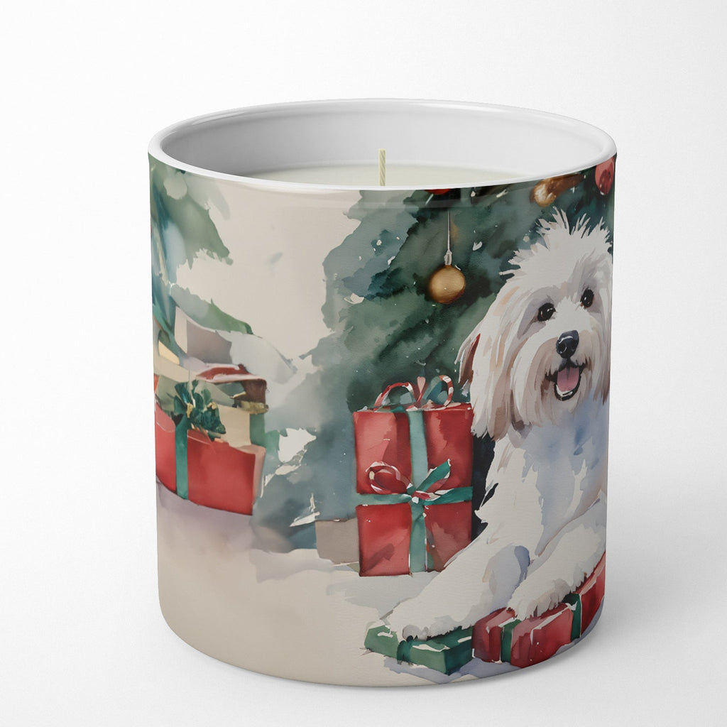 Coton De Tulear Cozy Christmas Decorative Soy Candle Nature Soy Wax Essential Oil Home Decor Ideal for Bedroom Kitchen Bath Office Gift, 10 oz