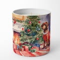 Dachshund Cozy Christmas Decorative Soy Candle Nature Soy Wax Essential Oil Home Decor Ideal for Bedroom Kitchen Bath Office Gift, 10 oz