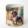 Dachshund Cozy Christmas Decorative Soy Candle Nature Soy Wax Essential Oil Home Decor Ideal for Bedroom Kitchen Bath Office Gift, 10 oz