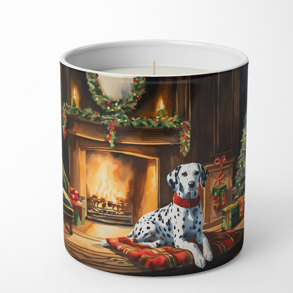 Dalmatian Cozy Christmas Decorative Soy Candle Nature Soy Wax Essential Oil Home Decor Ideal for Bedroom Kitchen Bath Office Gift, 10 oz