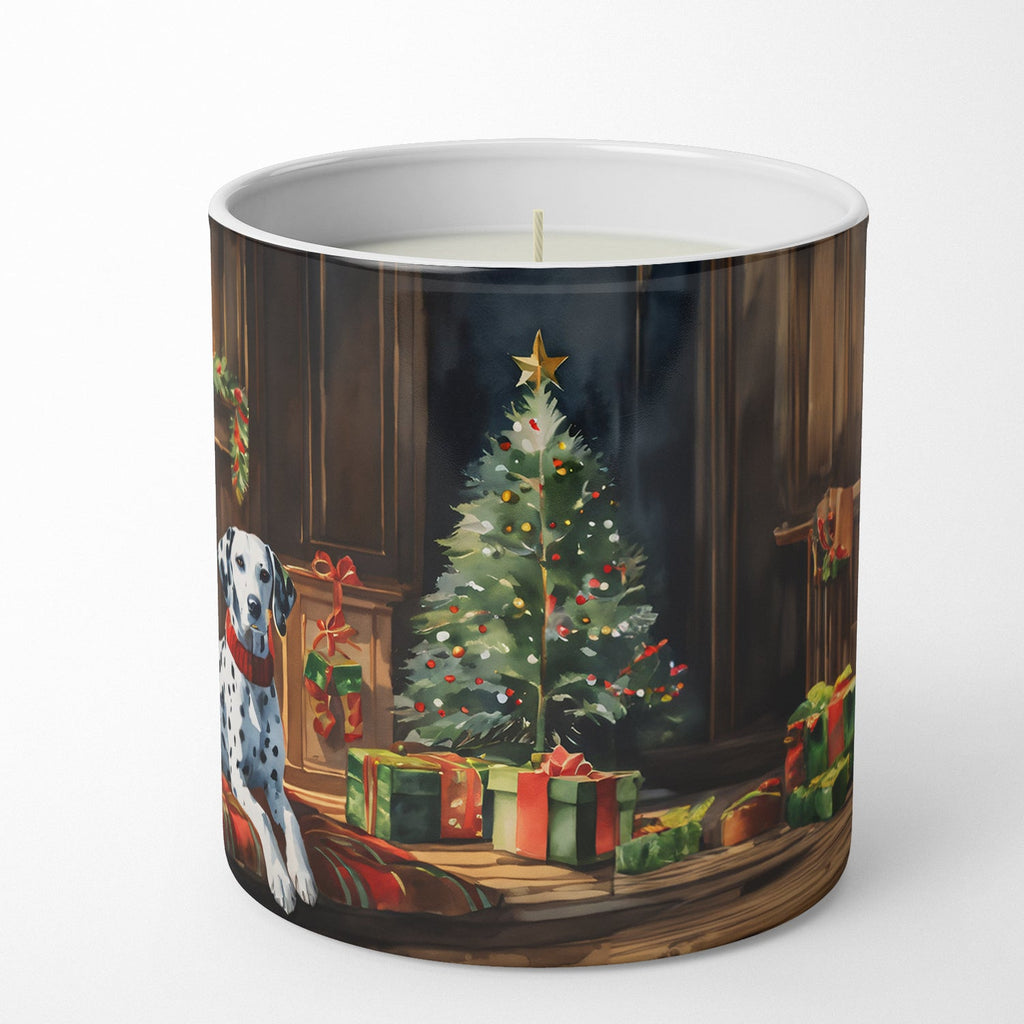 Dalmatian Cozy Christmas Decorative Soy Candle Nature Soy Wax Essential Oil Home Decor Ideal for Bedroom Kitchen Bath Office Gift, 10 oz