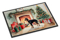 Doberman Pinscher Cozy Christmas Doormat Indoor Outdoor 24H X 36W Front Door Mat Rugs for Entryway, Non Slip Washable Low Pile,