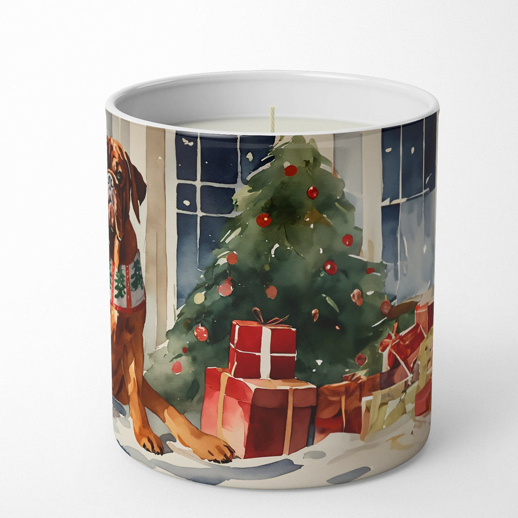 Dogue de Bordeaux Cozy Christmas Decorative Soy Candle Nature Soy Wax Essential Oil Home Decor Ideal for Bedroom Kitchen Bath Office Gift, 10 oz