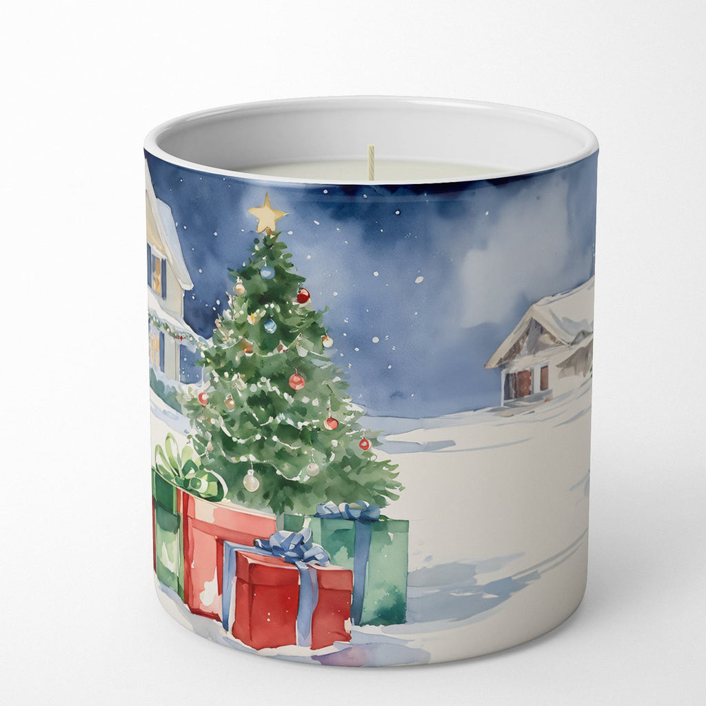 Entlebucher Mountain Dog Cozy Christmas Decorative Soy Candle Nature Soy Wax Essential Oil Home Decor Ideal for Bedroom Kitchen Bath Office Gift, 10 oz