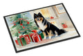 Finnish Lapphund Cozy Christmas Doormat Indoor Outdoor 18H X 27W Front Door Mat Rugs for Entryway, Non Slip Washable