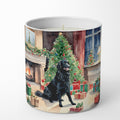 Flat-Coated Retriever Cozy Christmas Decorative Soy Candle Nature Soy Wax Essential Oil Home Decor Ideal for Bedroom Kitchen Bath Office Gift, 10 oz