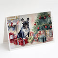 French Bulldog Cozy Christmas Greeting Cards Pack of 8 Blank Cards with Envelopes Whimsical A7 Size 5x7