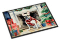 French Bulldog Cozy Christmas Doormat Indoor Outdoor 24H X 36W Front Door Mat Rugs for Entryway, Non Slip Washable Low Pile,
