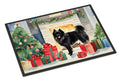 German Spitz Cozy Christmas Doormat Indoor Outdoor 18H X 27W Front Door Mat Rugs for Entryway, Non Slip Washable