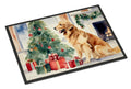 Golden Retriever Cozy Christmas Doormat Indoor Outdoor 24H X 36W Front Door Mat Rugs for Entryway, Non Slip Washable Low Pile,