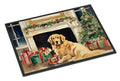 Golden Retriever Cozy Christmas Doormat Indoor Outdoor 18H X 27W Front Door Mat Rugs for Entryway, Non Slip Washable