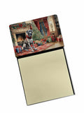Great Dane Cozy Christmas Watercolor Sticky Note Holder Refillable Dispenser Desk Accessory 3x3 Pad Gift