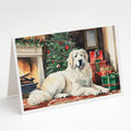 Great Pyrenees Cozy Christmas Greeting Cards Pack of 8 Blank Cards with Envelopes Whimsical A7 Size 5x7