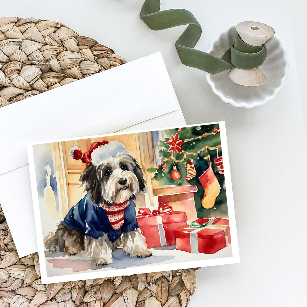 Havanese Cozy Christmas Greeting Cards Pack of 8 Blank Cards with Envelopes Whimsical A7 Size 5x7