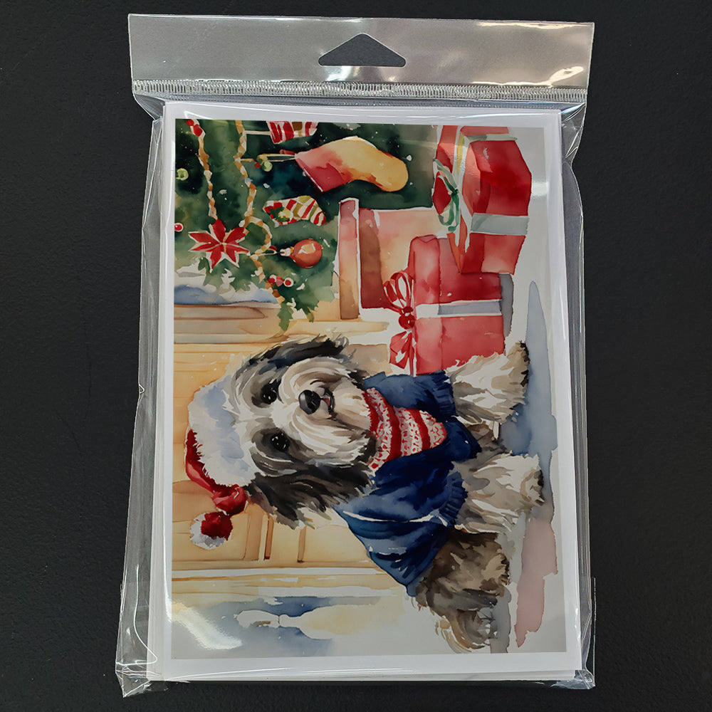 Havanese Cozy Christmas Greeting Cards Pack of 8 Blank Cards with Envelopes Whimsical A7 Size 5x7