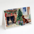 Irish Setter Cozy Christmas Greeting Cards Pack of 8 Blank Cards with Envelopes Whimsical A7 Size 5x7