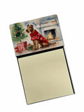Irish Terrier Cozy Christmas Watercolor Sticky Note Holder Refillable Dispenser Desk Accessory 3x3 Pad Gift