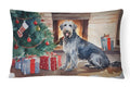 Irish Wolfhound Cozy Christmas Decorative Throw Pillow 12x16 Indoor Outdoor Accent Cushion, Fabric Cover with Insert for Sofa, Bed, Porch & Living Room