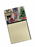 Italian Greyhound Cozy Christmas Watercolor Sticky Note Holder Refillable Dispenser Desk Accessory 3x3 Pad Gift