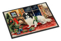 Japanese Chin Cozy Christmas Doormat Indoor Outdoor 18H X 27W Front Door Mat Rugs for Entryway, Non Slip Washable