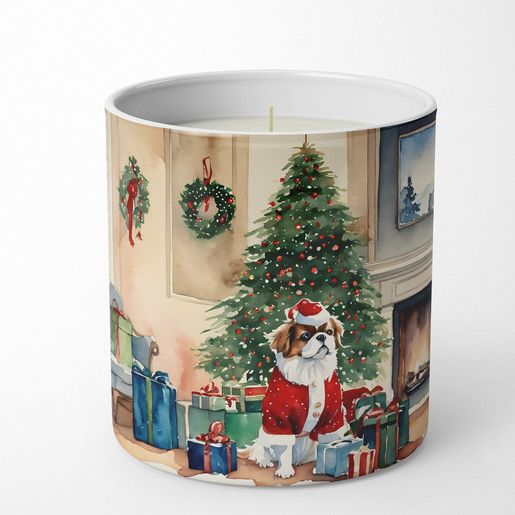 Japanese Chin Cozy Christmas Decorative Soy Candle Nature Soy Wax Essential Oil Home Decor Ideal for Bedroom Kitchen Bath Office Gift, 10 oz