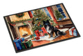 Keeshond Cozy Christmas Doormat Indoor Outdoor 24H X 36W Front Door Mat Rugs for Entryway, Non Slip Washable Low Pile,