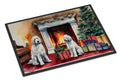 Komondor Cozy Christmas Doormat Indoor Outdoor 24H X 36W Front Door Mat Rugs for Entryway, Non Slip Washable Low Pile,