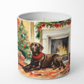 Labrador Retriever Cozy Christmas Decorative Soy Candle Nature Soy Wax Essential Oil Home Decor Ideal for Bedroom Kitchen Bath Office Gift, 10 oz