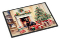 Labrador Retriever Cozy Christmas Doormat Indoor Outdoor 24H X 36W Front Door Mat Rugs for Entryway, Non Slip Washable Low Pile,
