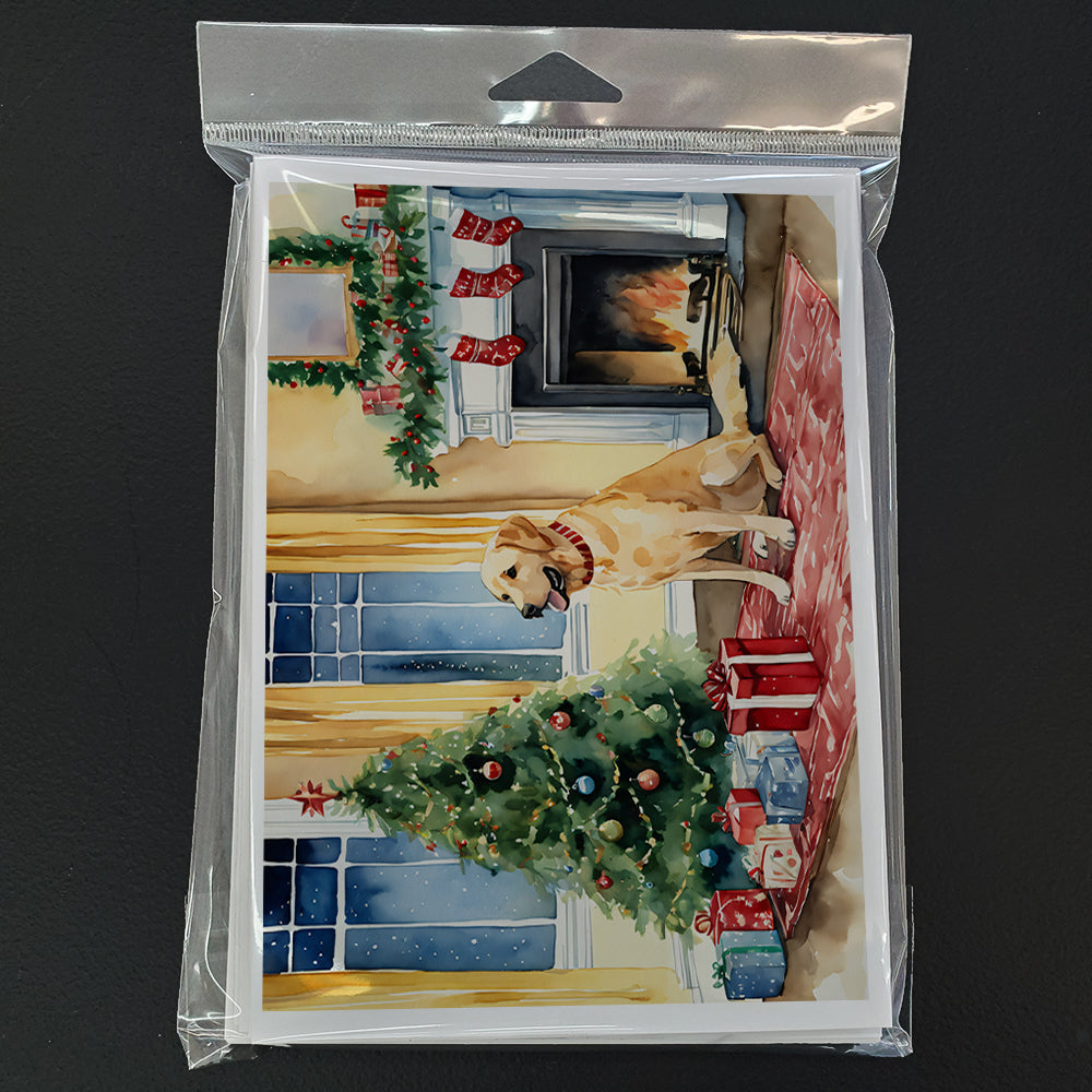 Labrador Retriever Cozy Christmas Greeting Cards Pack of 8 Blank Cards with Envelopes Whimsical A7 Size 5x7
